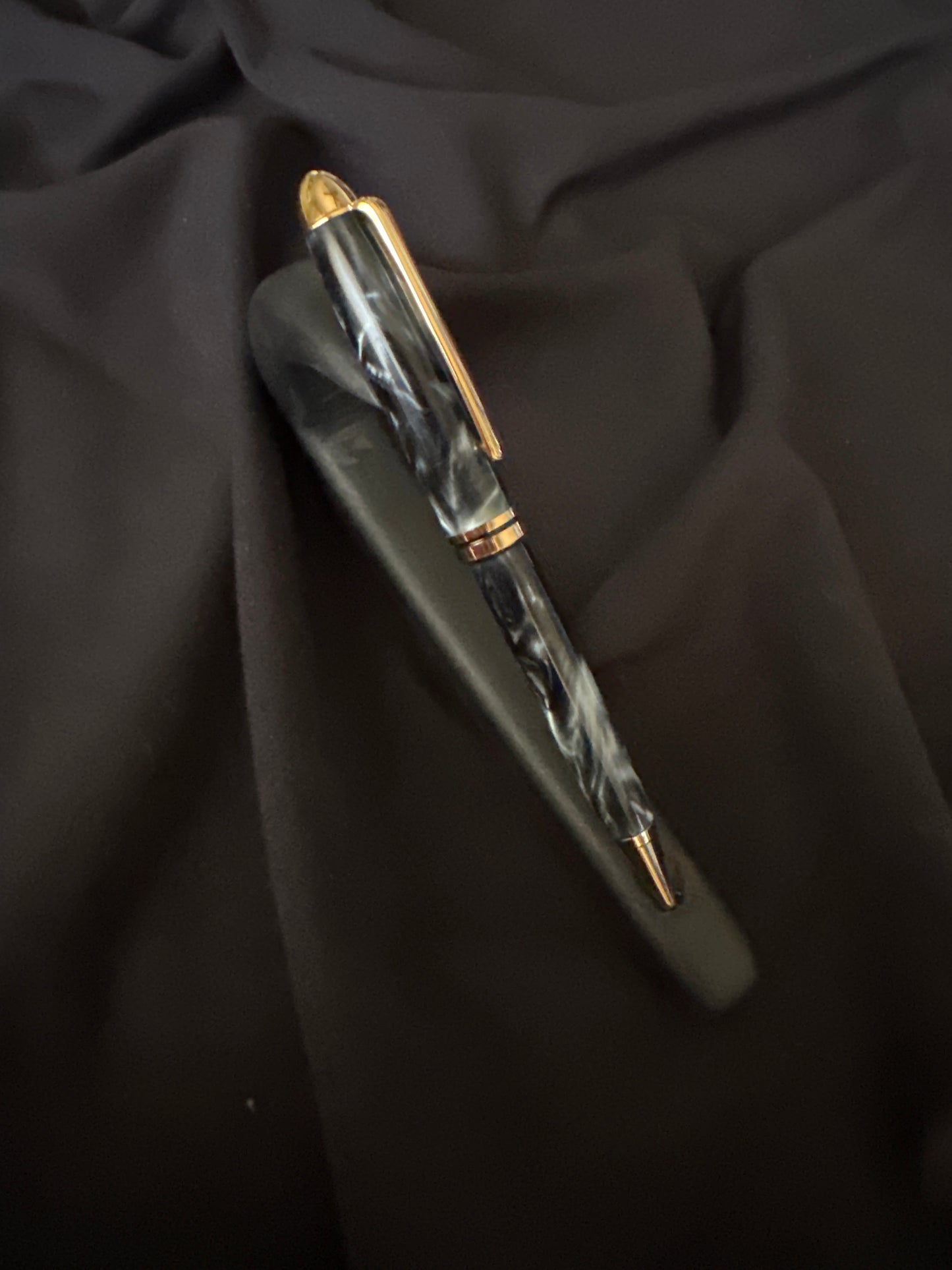 Designer Twist Pen, grey dream, gold