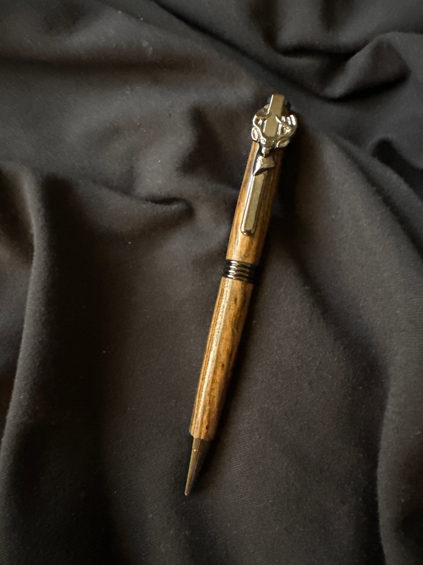 Trimline Twist Pen, bocote, gun metal with deer clip